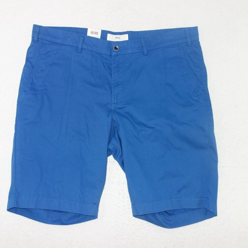 NEW BRAX BRISTOL Shorts Royal Blue Regular Fit Men's 40 Waist 10.5" Inseam